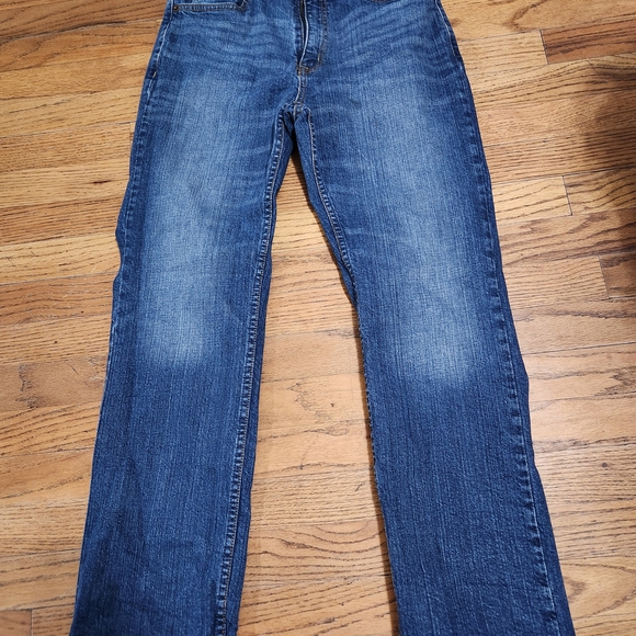 True Craft Men's Dark Blue Straight Jeans - Picture 1 of 4